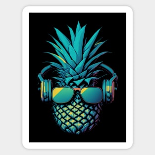 Pineapple DJ Graphic Tee! Sticker